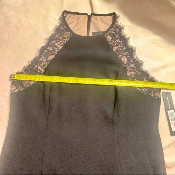 NWT Marc New York Dress Sz 10 Black Sleeveless Lace Trim Mini Andrew Marc - Picture 12 of 14
